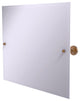 Frameless Landscape Tilt Mirror with Beveled Edge, Brushed Bronze