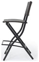 GDF Studio Marinelli Outdoor Multibrown Wicker Bar Stools, Set of 4