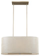 Daria Drum Pendant, Washed Gold