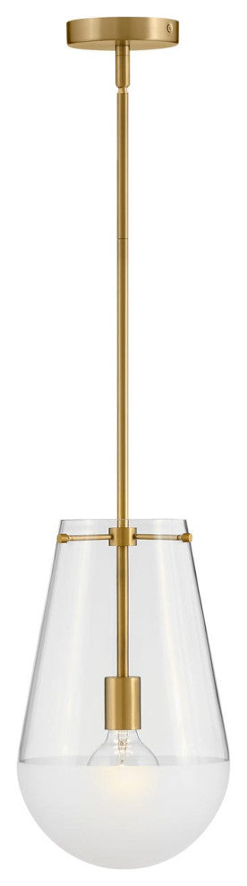 Hinkley Beck Pendant Light, Lacquered Brass