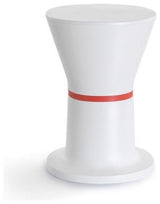 Pa Accent Stool/White With Red Ring