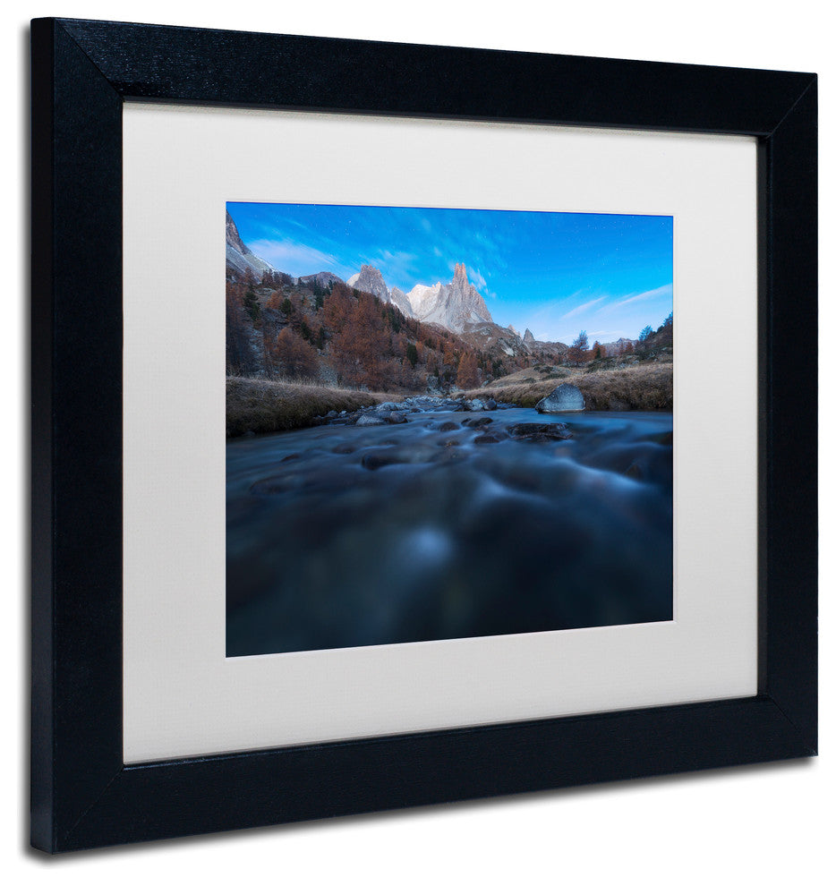 Mathieu Rivrin 'Dreamy Nature' Matted Framed Art, Black Frame, White, 14x11