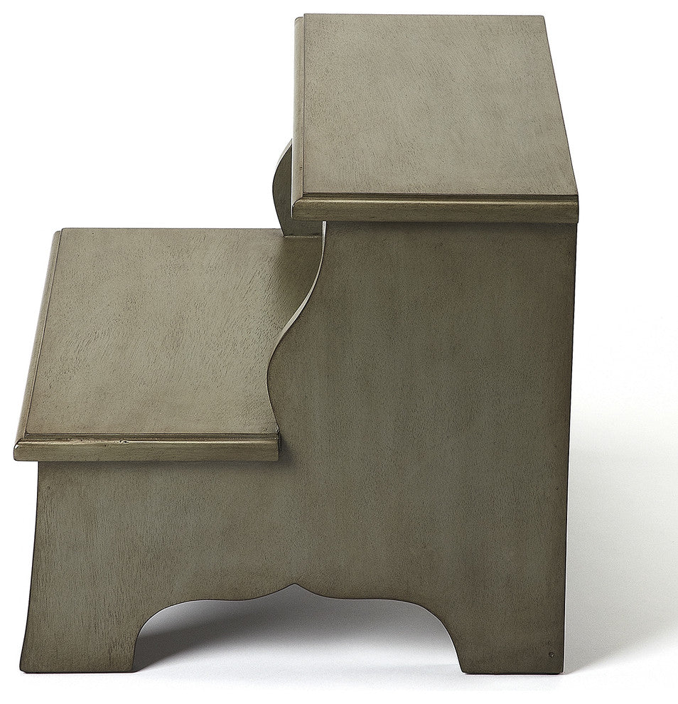 Butler Melrose Silver Satin Step Stool