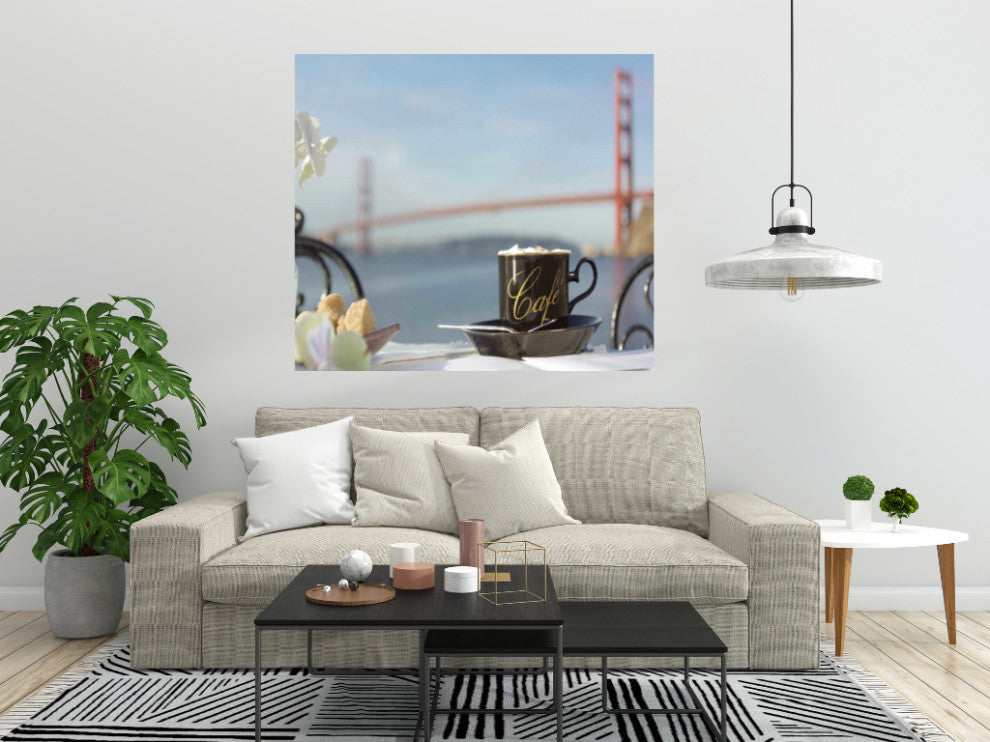 Caf" Mug Golden Gate Bridge 4 Giclee Wrap Canvas Wall Art
