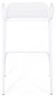 Lisa Modern Iron Barstool, Set of 4, Matte White