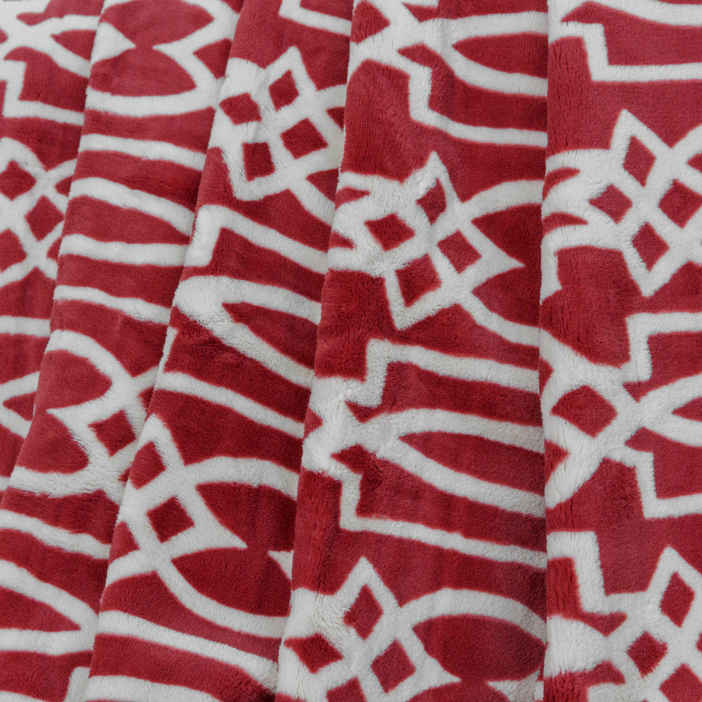 Carteret Throw Blanket, Rosewood