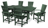 POLYWOOD Quattro 7-Piece Farmhouse Dining Set