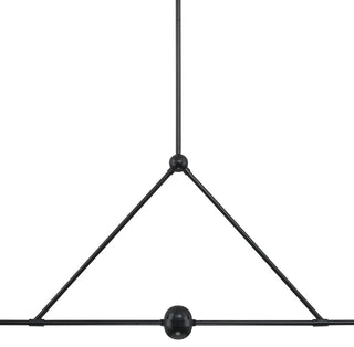 Xavier 4-Light Matte Black Chandelier
