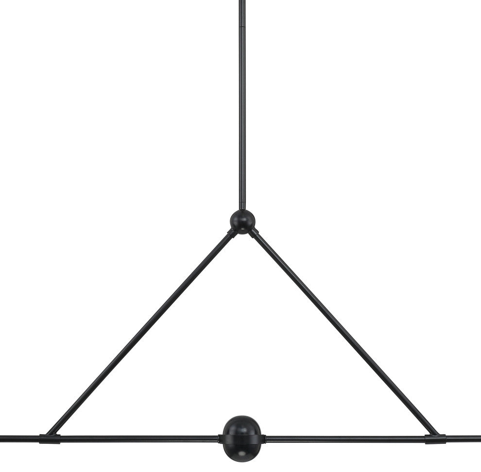 Xavier 4-Light Matte Black Chandelier