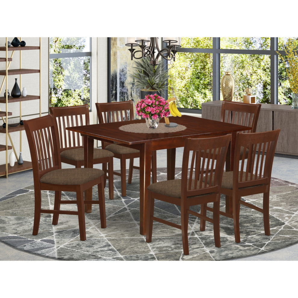 Mlno7-Mah-C, 7-Piece Small Table Set, Small Table and 6 Chairs