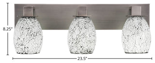 Apollo 3-Light Bath Bar, Graphite/Black Fusion
