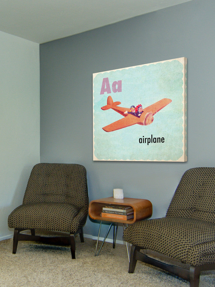 "Airplane" Painting Print on Canvas by Curtis