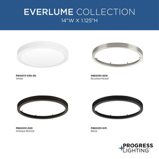 Everlume Collection 14" Edgelit LED Flush Mount Light