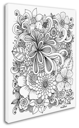 KCDoodleArt 'Zendoodle 5' Canvas Art, 14"x19"