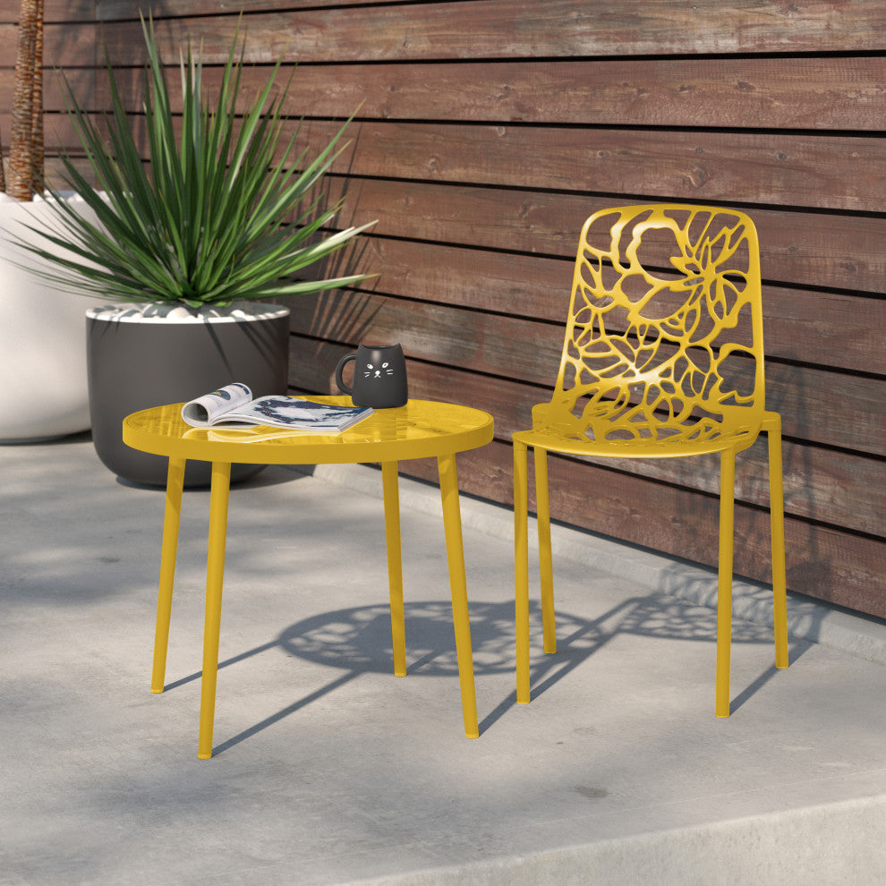 LeisureMod DC23Y Modern Devon Aluminum Chair