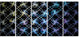 Blue Unusual Fractal Metal Grill, Abstract Canvas Wall Art, 60"x28", 5 Panels