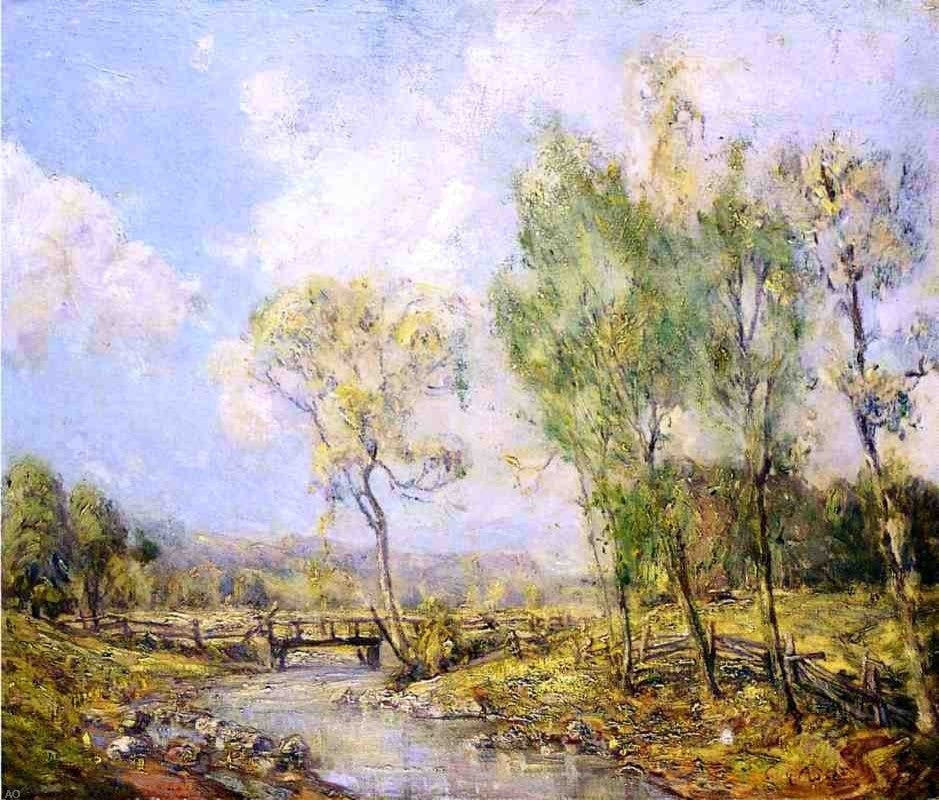 Guy Orlando Rose Country Landscape Premium Canvas Print