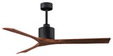 Matthews Fan, Nan Ceiling Fan, Matte Black, 60", Walnut