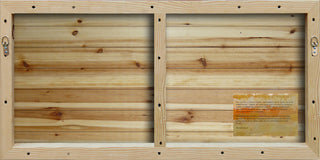 "Snowing" Painting Print on White Wood