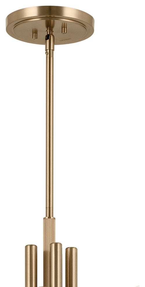 Odensa 10 Light Chandelier 1 Tier Large, Champagne Bronze