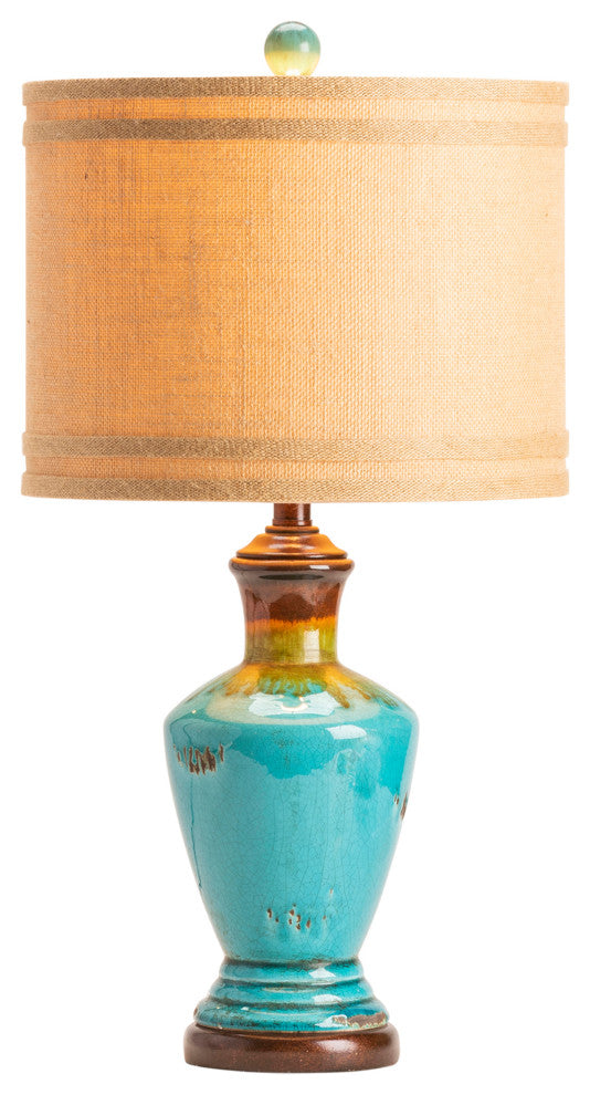 Napa Table Lamp, Turquoise