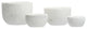 White Marble Bowls, 4-Piece Set