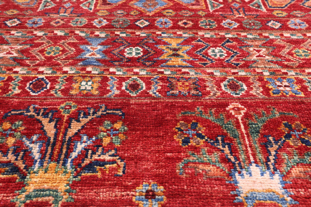 Runner Super Kazak Khorjin Hand Knotted Rug 2' 11" X 15' 8" Q7807
