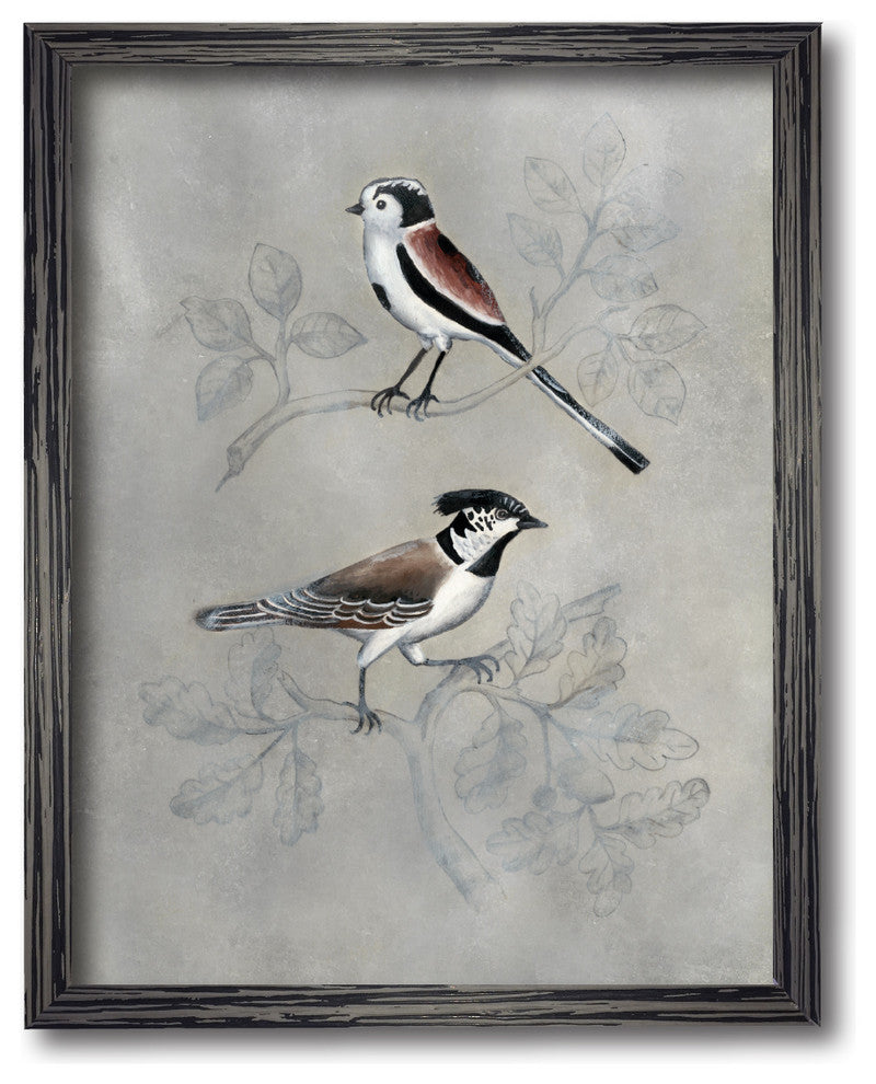 "Silvered Aviary IV" Gallery Collection Framed Canvas Wall Art, 16"x20"