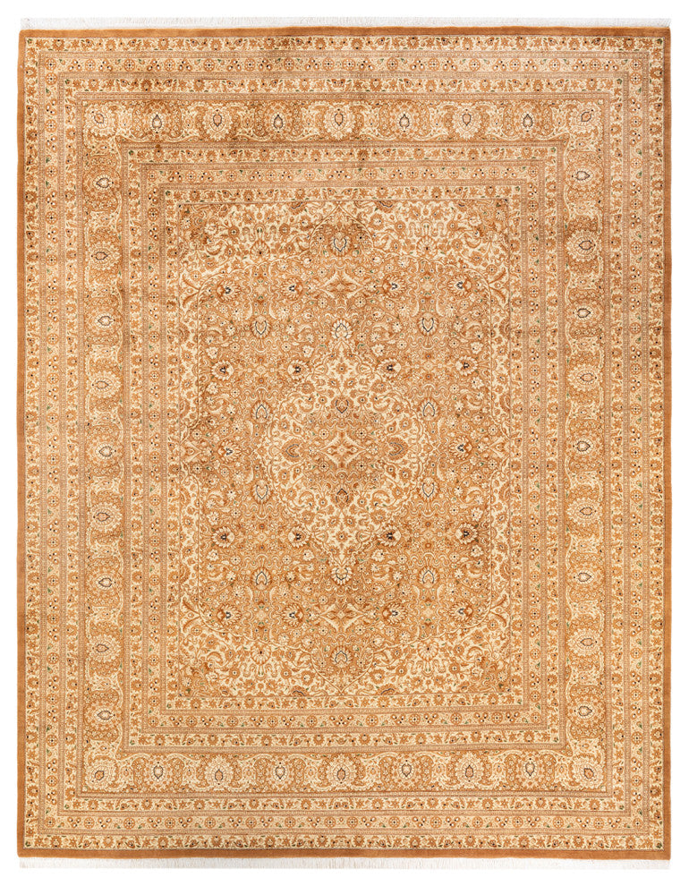 Pawar One-of-a-Kind Hand-Knotted Area Rug Yellow, 8'1"x10'4"