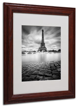 'Eiffel Tower Study I' Matted Framed Canvas Art by Moises Levy
