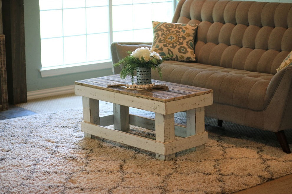 White Combo Coffee Table