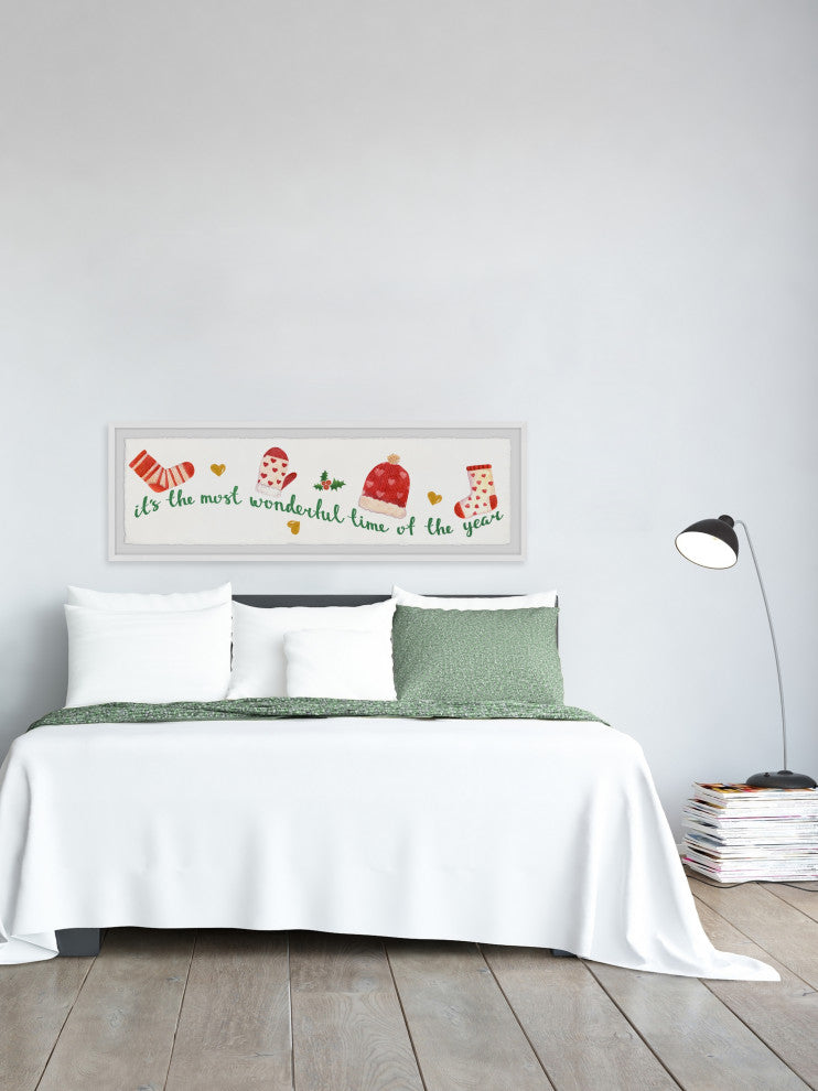 "Tis the Season" Framed Painting Print, 45x15
