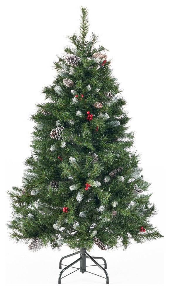 4.5' Mixed Spruce Artificial Christmas Tree, Unlit