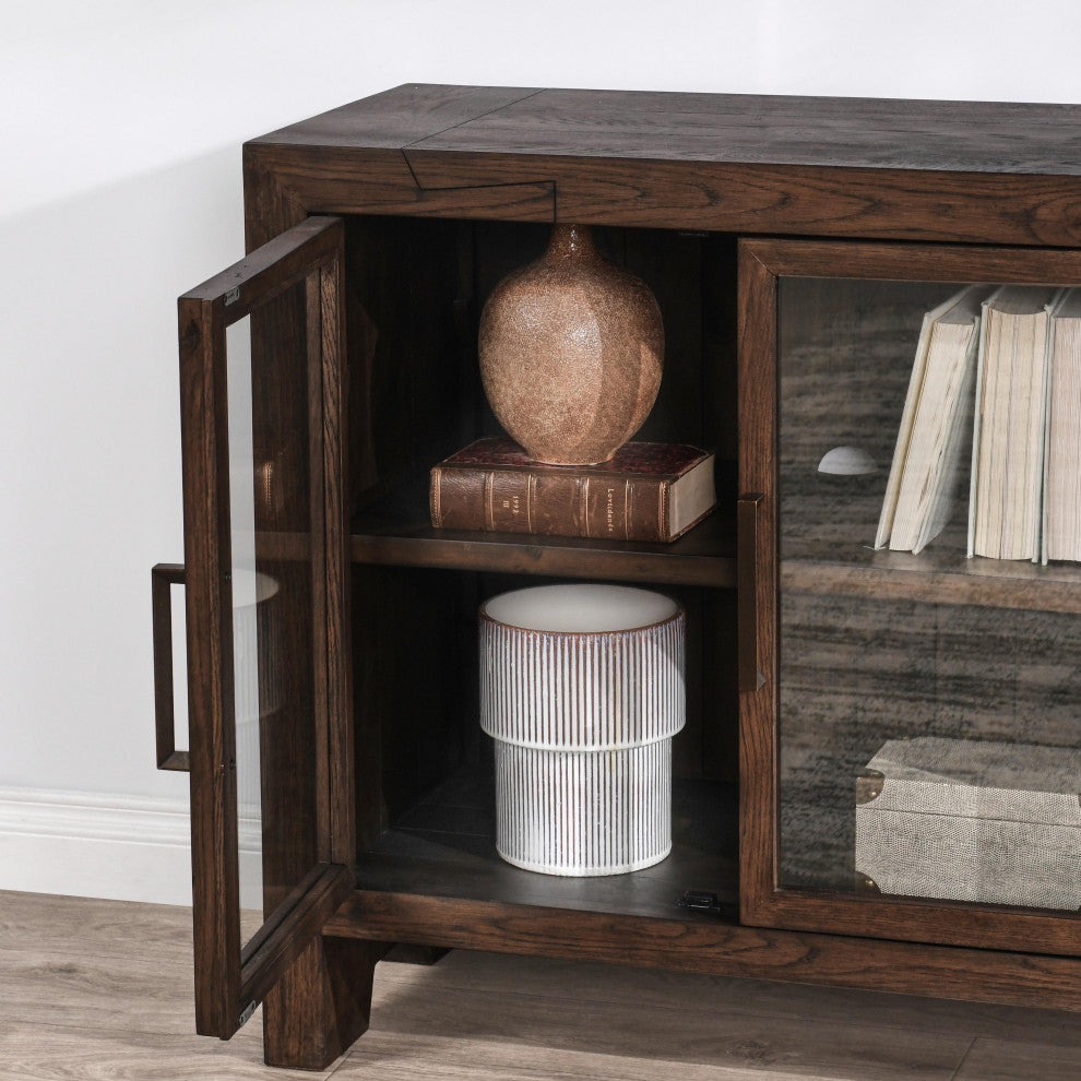 Troy 72" Reclaimed Oak Sideboard in Brown by Kosas Home