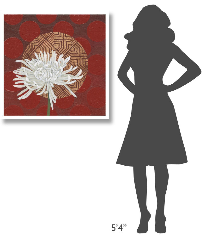 "Morning Chrysanthemum IV" Digital Paper Print by Kathrine Lovell, 32"x32"