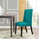 Teal Baron Fabric Dining Chair
