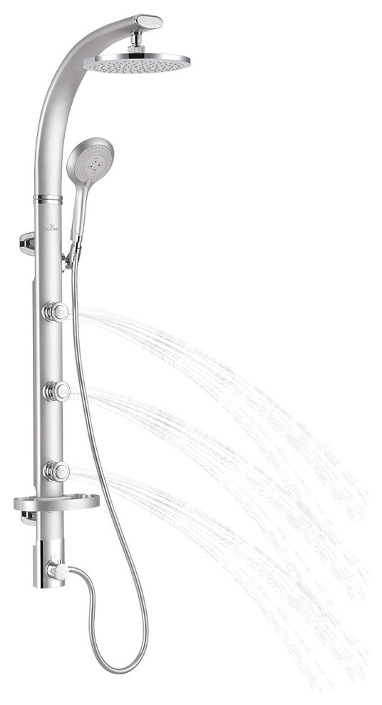 Pulse 1017-S Bonzai Shower System, Silver