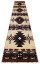 Angie Collection Runner 3' x 16' Brown Traditional Southwestern Style Area Rug
