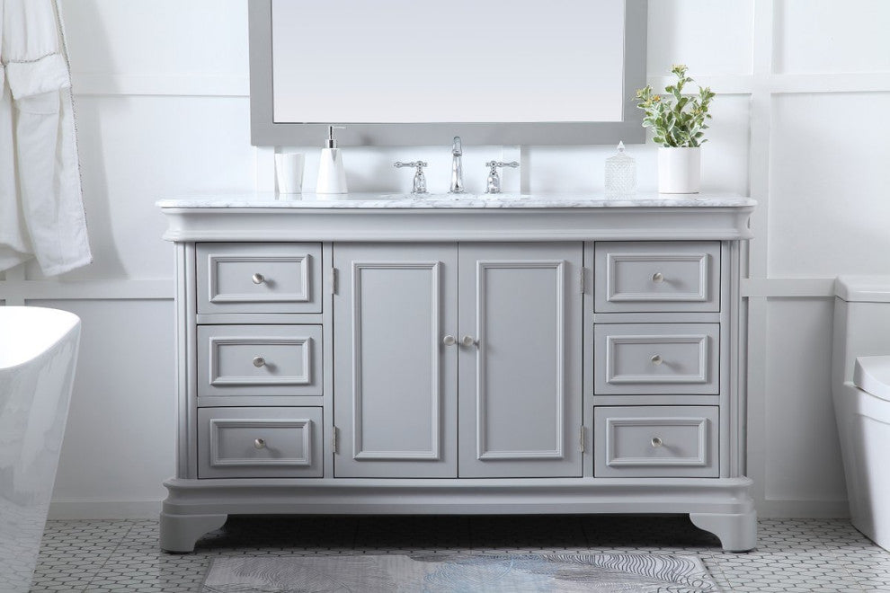 Elegant VF52060GR 60"Single Bathroom Vanity Set, Gray
