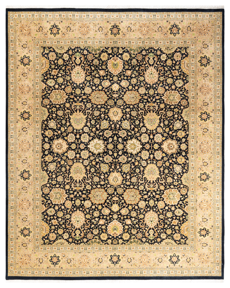 Mogul, One-of-a-Kind Hand-Knotted Area Rug Black, 8' 2" x 10' 6"