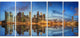 "Singapore Skyline and View of Marina Bay" Wall Art, 60"x28", 5-Panels