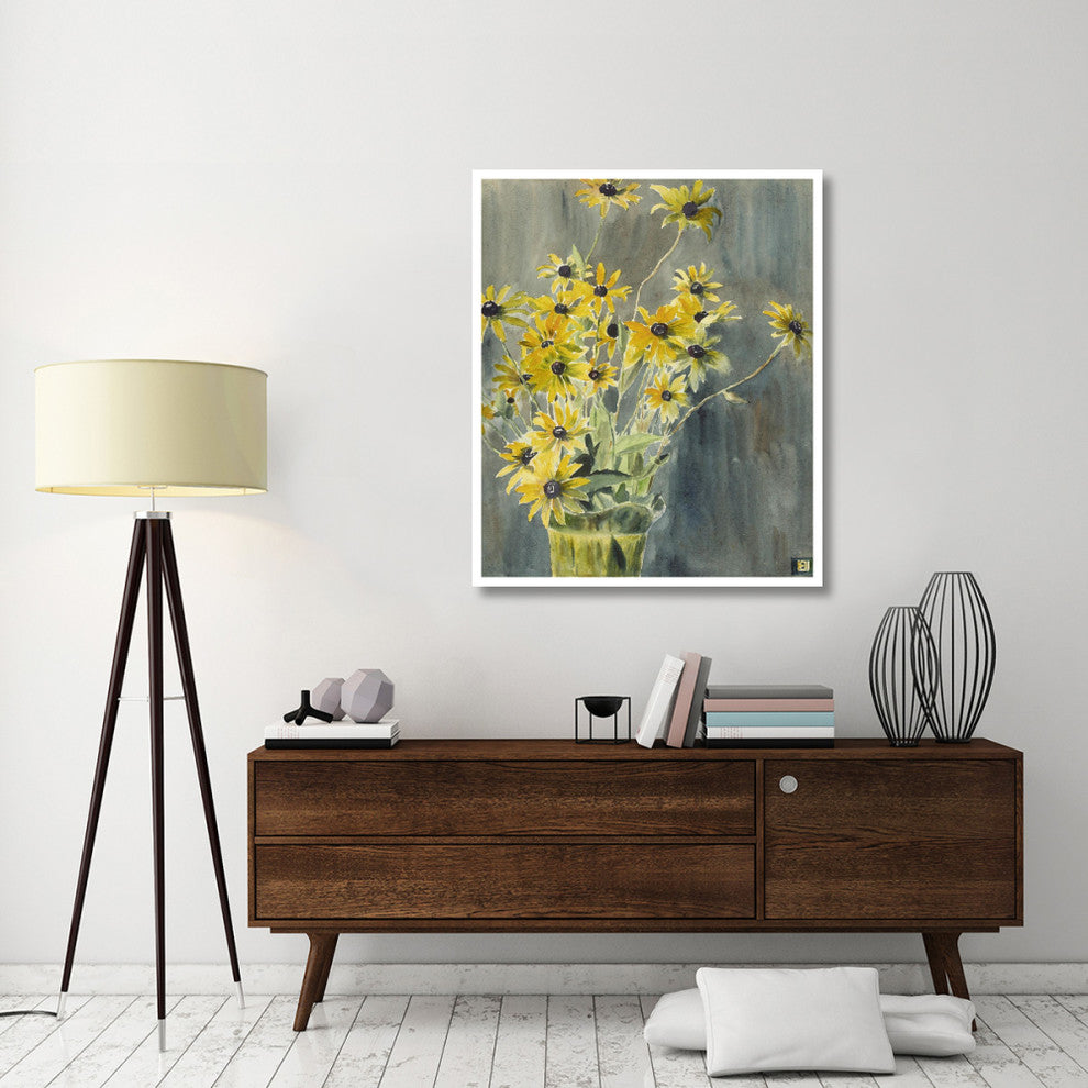 "Vase with Blackeyed Susans" Print by Hannah Borger Overbeck, 39"x46"