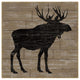 "Lake Lodge I Brown no Words" Digital Paper Print by Sue Schlabach, 32"x32"