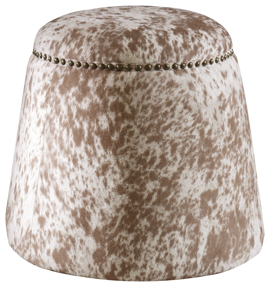 Uttermost Gumdrop Cow Hide Ottoman