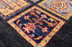 2' 8" X 6' 0" Black Persian Garden Design Hand-Knotted Runner Rug Q10689