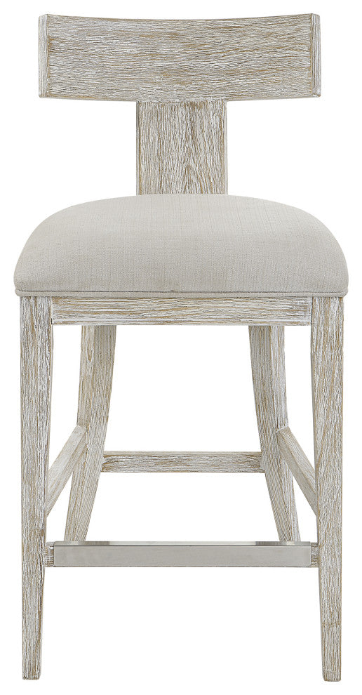 Uttermost Idris White Counter Stool