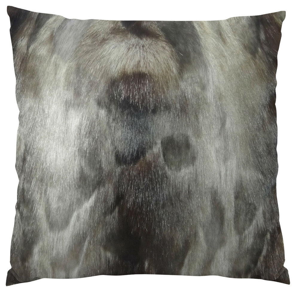 Plutus Brand Ash Handmade Throw Pillow, (Double sided  20" x 36" King)