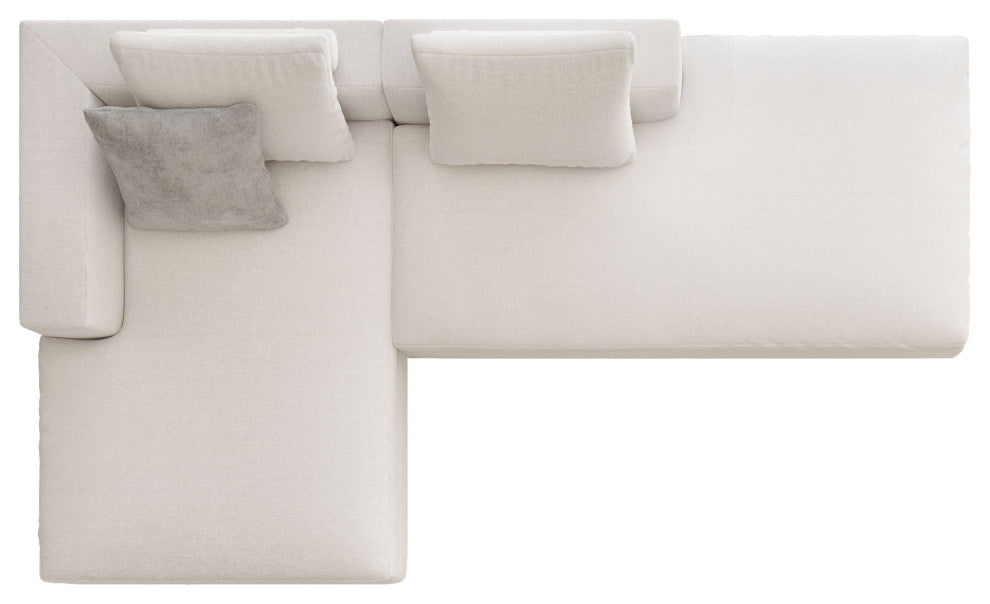 Lucerne Modular Chaise, Ashen Fabric, Ashen Fabric, Set11b-2pc