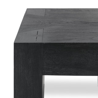 Bristol Cracked Oak 24" End Table by Kosas Home, Meadow Black