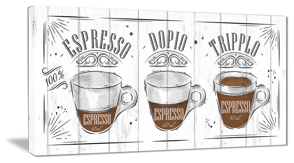 "Espresso Kraf Gray" Canvas Print
